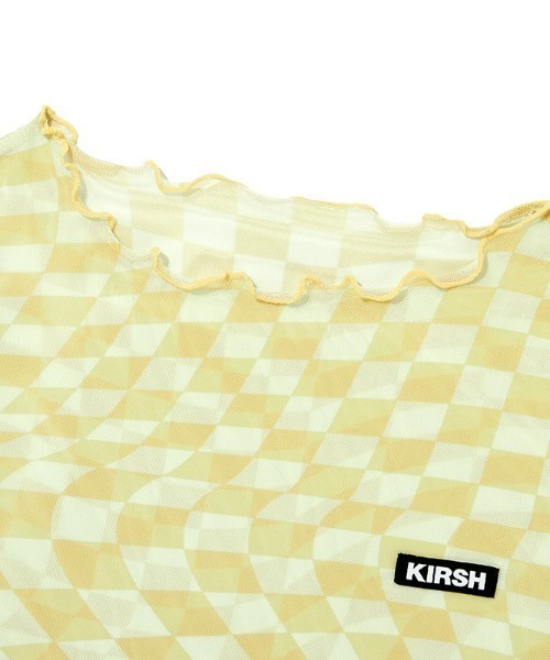 KIRSH(キルシー)の「『KIRSH/キルシー』WAVE STITCH CROP T-SHIRT KH/ウエーブステッチクロップド丈 半袖Tシャツ(Tシャツ/カットソー・レディース・ブラウン/アイボリー・FREE)」の18枚目の写真