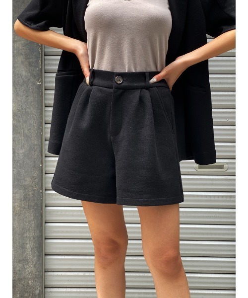 ENVYM(アンビー)の「鹿の子ショートPT(その他パンツ・レディース・ベージュ/ブラック・FREE)」の2枚目の写真