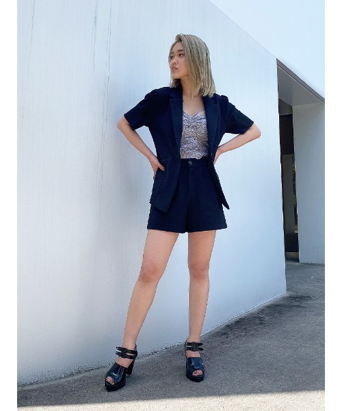 ENVYM(アンビー)の「鹿の子ショートPT(その他パンツ・レディース・ベージュ/ブラック・FREE)」の11枚目の写真