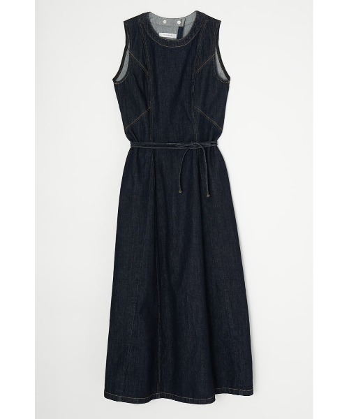 【美品】 moussy BACK OPEN DENIM LONG トップス MOUSSY（マウジー）の「BACK OPEN DENIM LONG トップス（その他