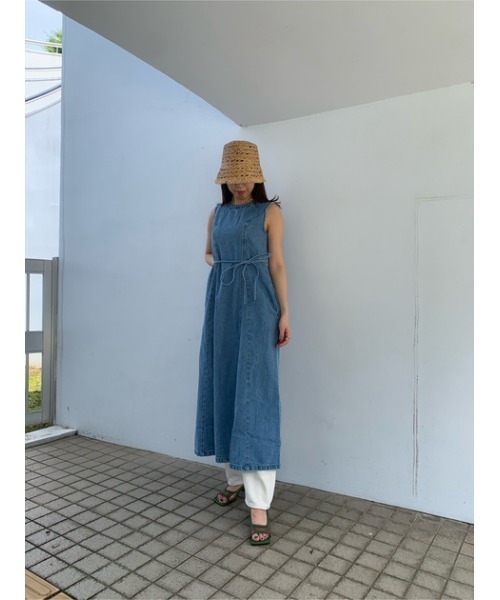 MOUSSY（マウジー）の「BACK OPEN DENIM LONG トップス（その他
