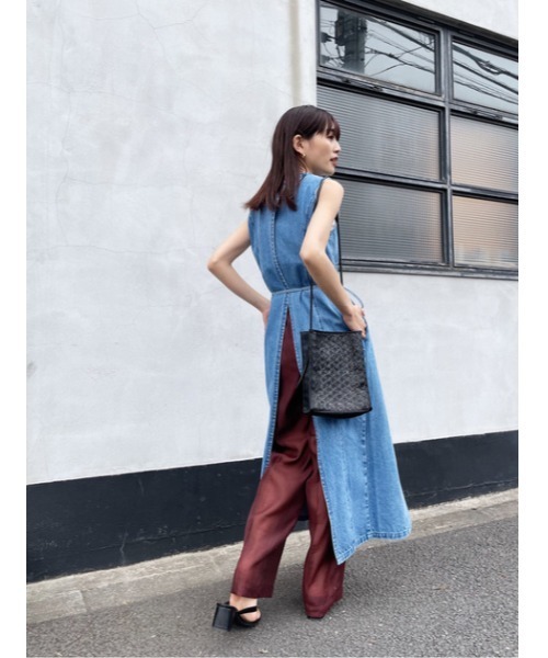 MOUSSY（マウジー）の「BACK OPEN DENIM LONG トップス（その他