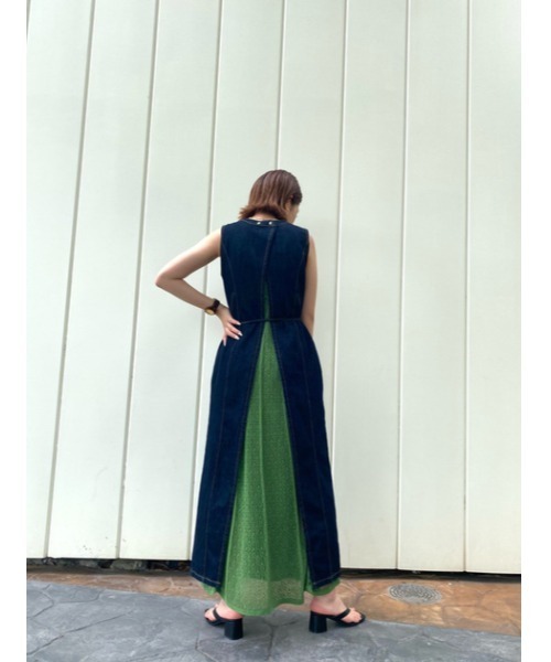 MOUSSY（マウジー）の「BACK OPEN DENIM LONG トップス（その他