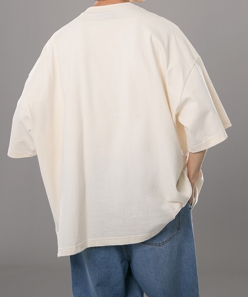 kutir(クティール)の「ヘンリーネックTシャツ(Tシャツ/カットソー・メンズ・ライトブルー/オフホワイト/マスタード・MEDIUM/LARGE)」の19枚目の写真