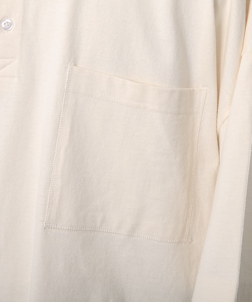 kutir(クティール)の「ヘンリーネックTシャツ(Tシャツ/カットソー・メンズ・ライトブルー/オフホワイト/マスタード・MEDIUM/LARGE)」の21枚目の写真