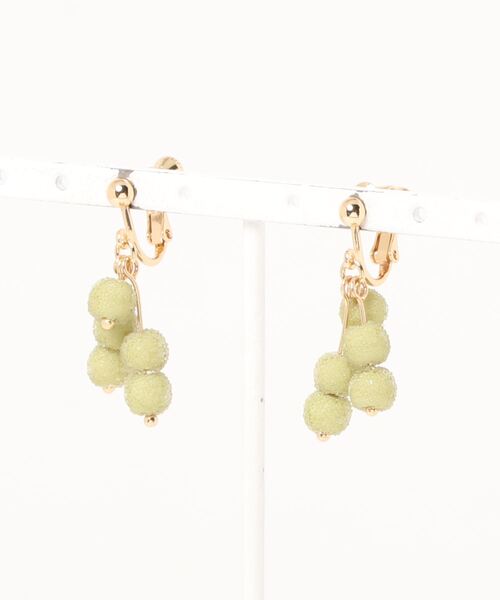 ehka sopo（エヘカソポ）の「コンペイトウイヤリング（イヤリング・レディース・イエロー/ラベンダー/グリーン・ﾌﾘ-）」の2枚目の写真