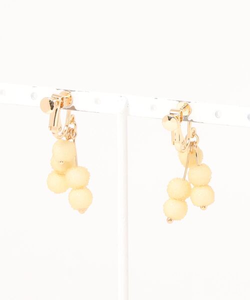 ehka sopo（エヘカソポ）の「コンペイトウイヤリング（イヤリング・レディース・イエロー/ラベンダー/グリーン・ﾌﾘ-）」の4枚目の写真