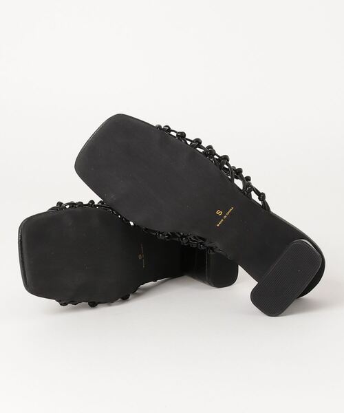 minia（ミニア）の「minia / フィッシュネットミュール / ヒールサンダル（サンダル・レディース・ブラック/ゴールド/アイボリー・LL/M/L/S）」の5枚目の写真