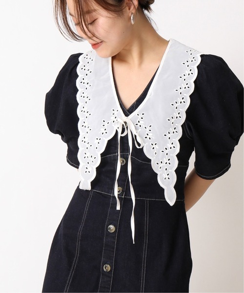 U by SPICK&SPAN(ユーバイスピックアンドスパン)の「ORIGINAL レースつけ襟◆(付け襟・レディース・ライトホワイト/オフホワイト/ホワイト×ホワイト/ホワイト系その他・FREE)」の2枚目の写真