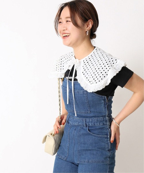 U by SPICK&SPAN(ユーバイスピックアンドスパン)の「ORIGINAL レースつけ襟◆(付け襟・レディース・ライトホワイト/オフホワイト/ホワイト×ホワイト/ホワイト系その他・FREE)」の1枚目の写真