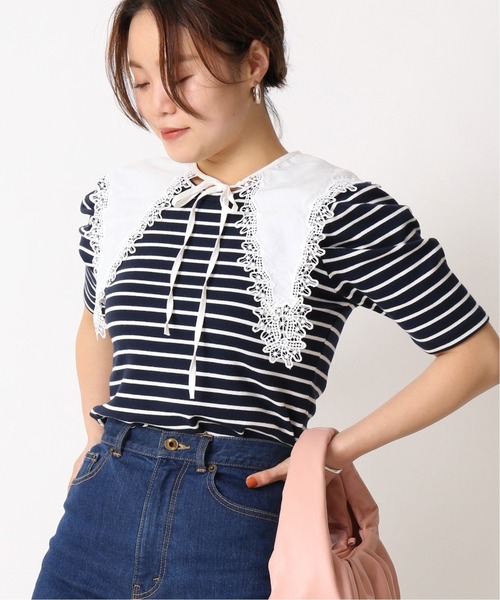 U by SPICK&SPAN(ユーバイスピックアンドスパン)の「ORIGINAL レースつけ襟◆(付け襟・レディース・ライトホワイト/オフホワイト/ホワイト×ホワイト/ホワイト系その他・FREE)」の4枚目の写真