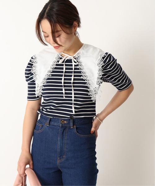 U by SPICK&SPAN(ユーバイスピックアンドスパン)の「ORIGINAL レースつけ襟◆(付け襟・レディース・ライトホワイト/オフホワイト/ホワイト×ホワイト/ホワイト系その他・FREE)」の5枚目の写真