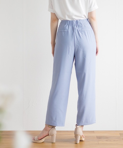 White Collection（ホワイトコレクション）の「サイドデザイン・ハイウエストカラーパンツ（その他パンツ・レディース・サックスブルー/イエロー・M/L/LL）」の7枚目の写真