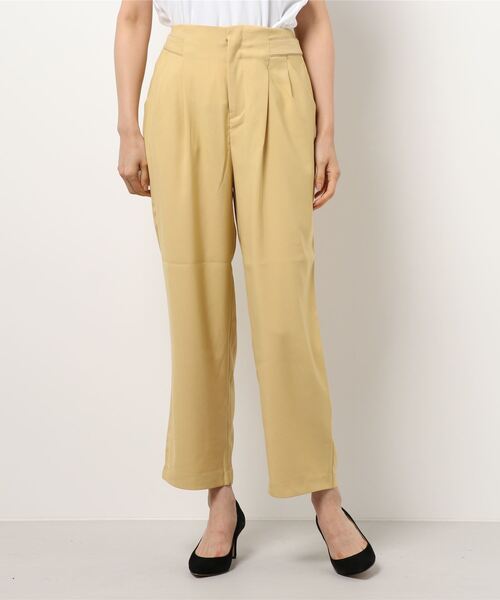 White Collection（ホワイトコレクション）の「サイドデザイン・ハイウエストカラーパンツ（その他パンツ・レディース・サックスブルー/イエロー・M/L/LL）」の14枚目の写真