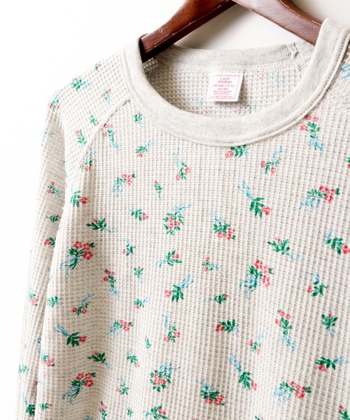 JEMORGAN(ジェーイーモーガン)の「JEMORGAN ワッフルブーケ柄クルーネックカットソー(パック入)(Tシャツ/カットソー・レディース・ホワイト/杢グレー・FREE)」の11枚目の写真