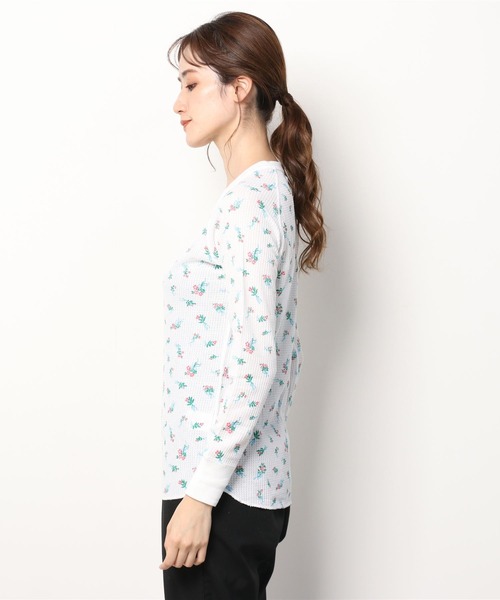 JEMORGAN(ジェーイーモーガン)の「JEMORGAN ワッフルブーケ柄クルーネックカットソー(パック入)(Tシャツ/カットソー・レディース・ホワイト/杢グレー・FREE)」の17枚目の写真