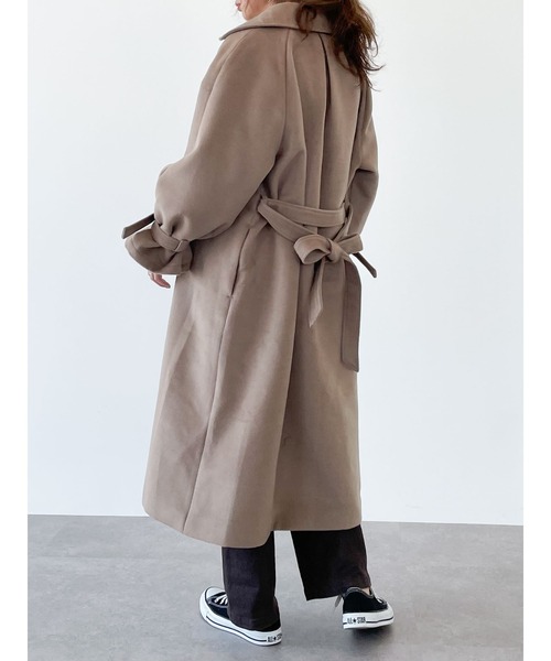 SLURR（スラ―）の「4wayステンカラーコート（ステンカラーコート・レディース・アイボリー/チョコ・FREE）」の6枚目の写真