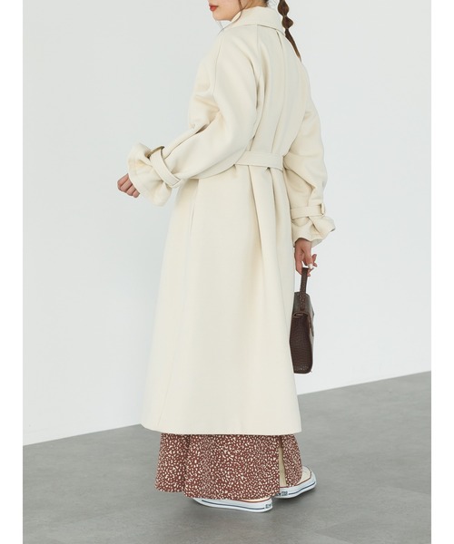 SLURR（スラ―）の「4wayステンカラーコート（ステンカラーコート・レディース・アイボリー/チョコ・FREE）」の16枚目の写真
