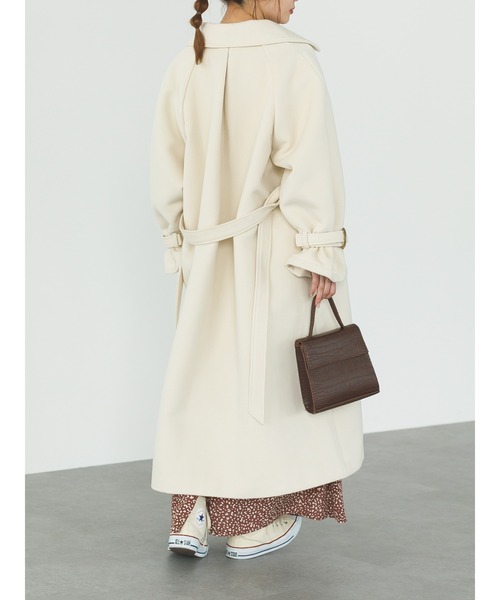 SLURR（スラ―）の「4wayステンカラーコート（ステンカラーコート・レディース・アイボリー/チョコ・FREE）」の18枚目の写真