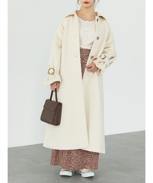 SLURR（スラ―）の「4wayステンカラーコート（ステンカラーコート・レディース・アイボリー/チョコ・FREE）」の20枚目の写真