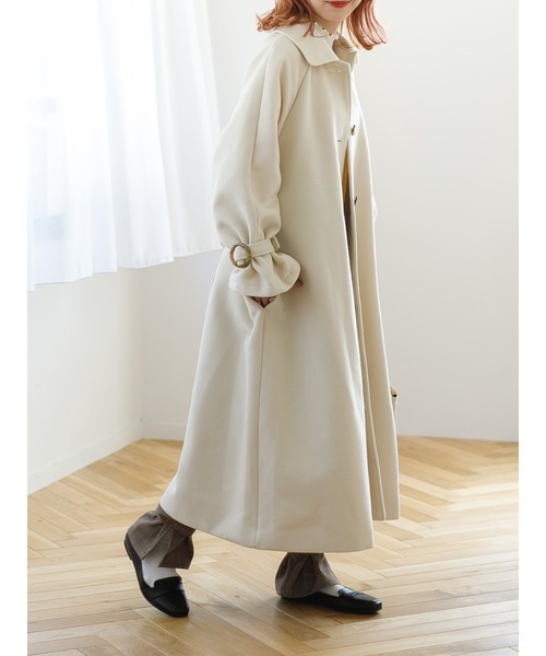SLURR（スラ―）の「4wayステンカラーコート（ステンカラーコート・レディース・アイボリー/チョコ・FREE）」の13枚目の写真