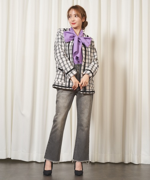 MIIA（ミーア）の「キラキラツィードジャケット（セットアップ）」 - WEAR