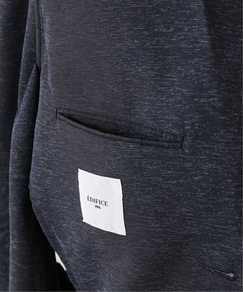 【極美品】エディフィスEDIFICE・ニットジャケット・ストレッチ・ネイビー・S 極美品】エディフィスEDIFICE・ニットジャケット・ストレッチ