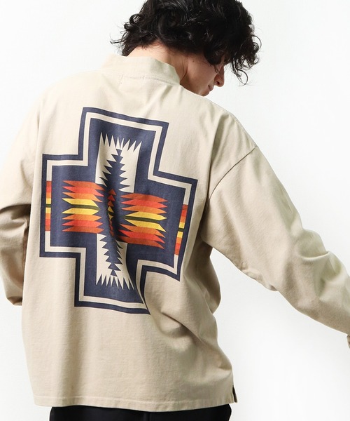 PENDLETON(ペンドルトン)の「【 PENDLETON / ペンドルトン 】 UNISEX MOCK NECK Tshirt ユニセックス モックネック ロンT バックプリント MNY(Tシャツ/カットソー・メンズ・ホワイト/ブラック/ベージュ/グレイッシュベージュ・M/L/XL)」の19枚目の写真