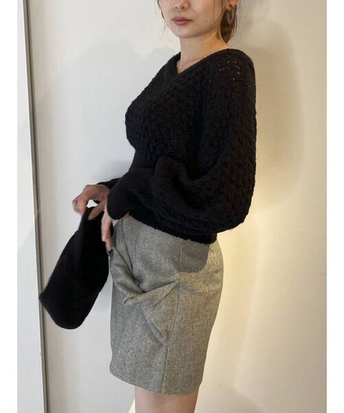 dazzlin（ダズリン）の「リボンポイントミニスカート（スカート・レディース・ブラック/ブラウン/グレー・SMALL/MEDIUM）」の10枚目の写真