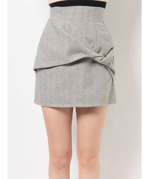 dazzlin（ダズリン）の「リボンポイントミニスカート（スカート・レディース・ブラック/ブラウン/グレー・SMALL/MEDIUM）」の13枚目の写真