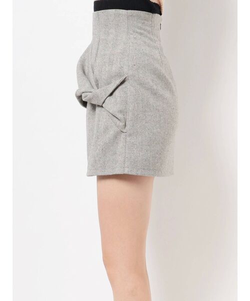 dazzlin（ダズリン）の「リボンポイントミニスカート（スカート・レディース・ブラック/ブラウン/グレー・SMALL/MEDIUM）」の14枚目の写真