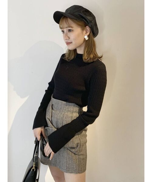 dazzlin（ダズリン）の「リボンポイントミニスカート（スカート・レディース・ブラック/ブラウン/グレー・SMALL/MEDIUM）」の15枚目の写真