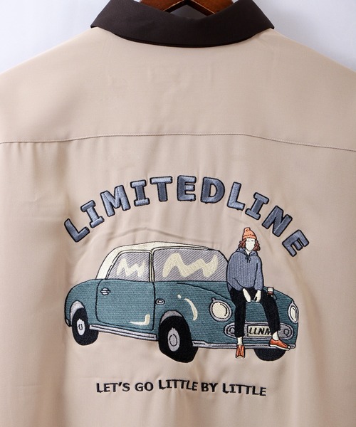 Limited Line Naive Magic（リミテッドラインナイーブマジック）の「ナチュラルストレッチ バックCAR 刺繍シャツ（シャツ/ブラウス・メンズ・ベージュ/ブラウン/ブルー/マルチ/ワイン・M/L）」の7枚目の写真