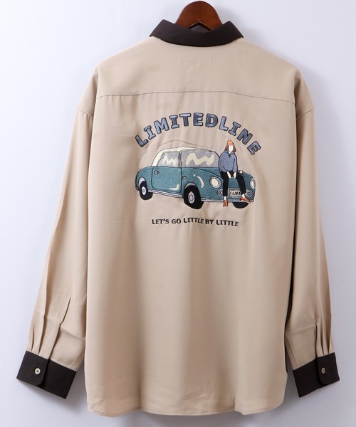 Limited Line Naive Magic（リミテッドラインナイーブマジック）の「ナチュラルストレッチ バックCAR 刺繍シャツ（シャツ/ブラウス・メンズ・ベージュ/ブラウン/ブルー/マルチ/ワイン・M/L）」の16枚目の写真