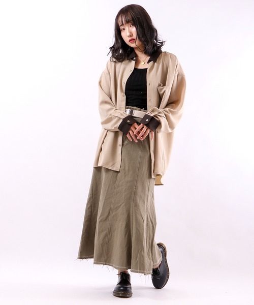 Limited Line Naive Magic（リミテッドラインナイーブマジック）の「ナチュラルストレッチ バックCAR 刺繍シャツ（シャツ/ブラウス・メンズ・ベージュ/ブラウン/ブルー/マルチ/ワイン・M/L）」の12枚目の写真