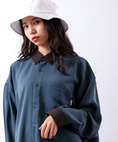 Limited Line Naive Magic（リミテッドラインナイーブマジック）の「ナチュラルストレッチ バックCAR 刺繍シャツ（シャツ/ブラウス・メンズ・ベージュ/ブラウン/ブルー/マルチ/ワイン・M/L）」の22枚目の写真