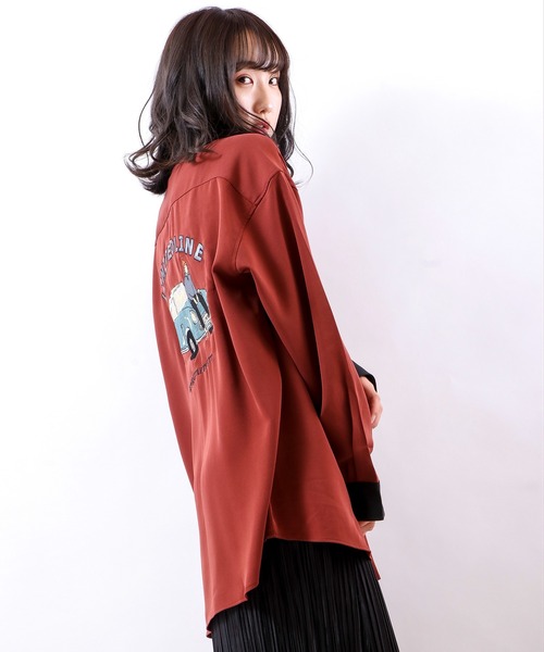 Limited Line Naive Magic（リミテッドラインナイーブマジック）の「ナチュラルストレッチ バックCAR 刺繍シャツ（シャツ/ブラウス・メンズ・ベージュ/ブラウン/ブルー/マルチ/ワイン・M/L）」の18枚目の写真