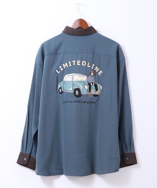 Limited Line Naive Magic（リミテッドラインナイーブマジック）の「ナチュラルストレッチ バックCAR 刺繍シャツ（シャツ/ブラウス・メンズ・ベージュ/ブラウン/ブルー/マルチ/ワイン・M/L）」の17枚目の写真