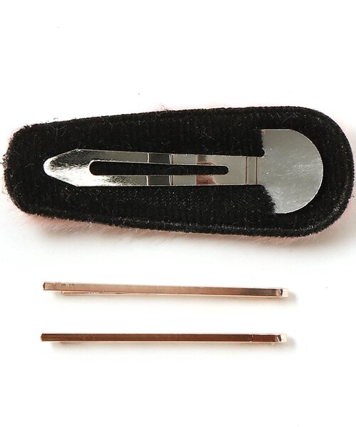 BREEZE（ブリーズ）の「3P ファーヘアピン（ヘアピン・キッズ・ベージュ/グレー/ピンク・FREE）」の7枚目の写真