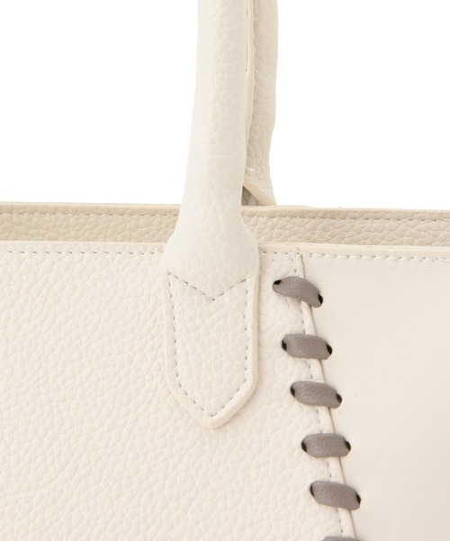 ROPE' PICNIC(ロペピクニック)の「ハンドステッチミドルトート&ショルダーバッグ(ショルダーバッグ・レディース・ブラック/ホワイト系その他5/グリーン・FREE)」の11枚目の写真