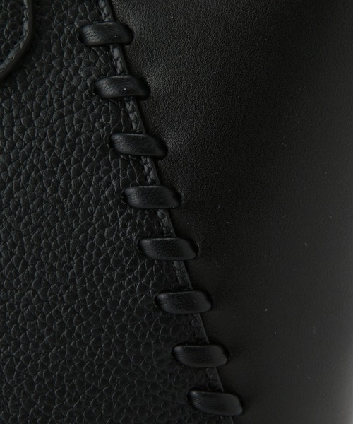 ROPE' PICNIC(ロペピクニック)の「ハンドステッチミドルトート&ショルダーバッグ(ショルダーバッグ・レディース・ブラック/ホワイト系その他5/グリーン・FREE)」の14枚目の写真