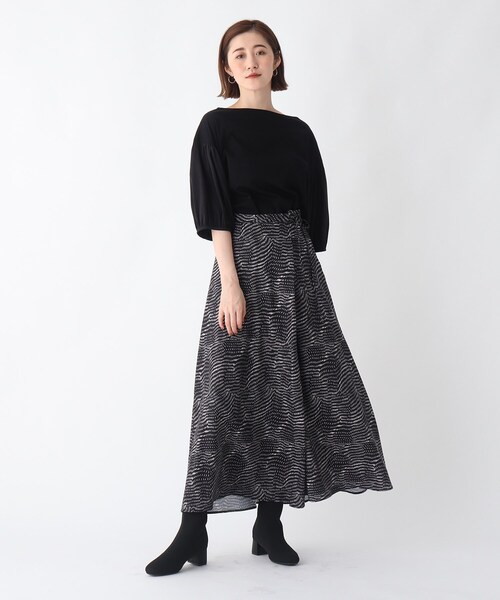 OPAQUE.CLIP(オペークドットクリップ)の「◆スクエアトウニットソックスブーツ【洗える成形インソール/WEB限定サイズ】(ブーツ・レディース・カーキ/ベージュ/ブラック・03/02/01)」の14枚目の写真