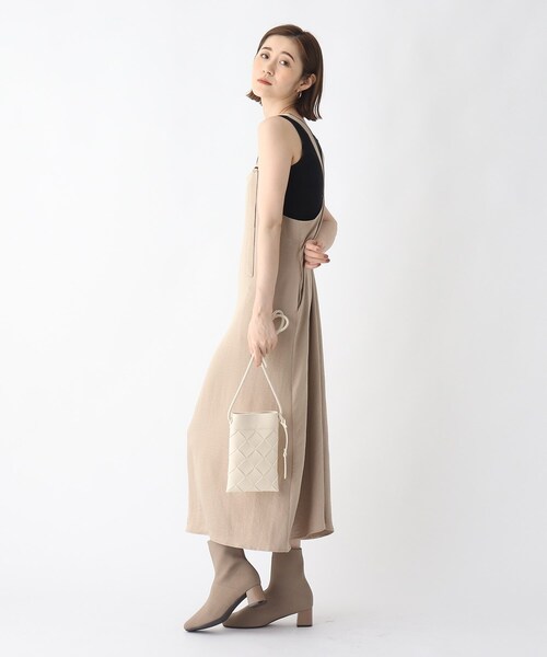 OPAQUE.CLIP(オペークドットクリップ)の「◆スクエアトウニットソックスブーツ【洗える成形インソール/WEB限定サイズ】(ブーツ・レディース・カーキ/ベージュ/ブラック・03/02/01)」の7枚目の写真