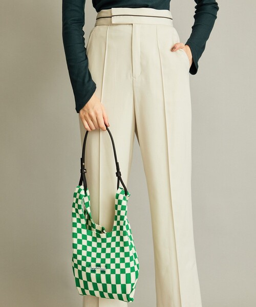 LASTFRAME（ラストフレーム）の「【LASTFRAME(ラストフレーム)】イチマツマーケットバッグ S L21202（ショルダーバッグ・レディース・ブラック/グリーン・FREE）」の12枚目の写真