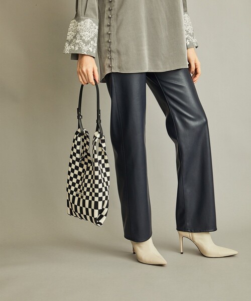 LASTFRAME（ラストフレーム）の「【LASTFRAME(ラストフレーム)】イチマツマーケットバッグ S L21202（ショルダーバッグ・レディース・ブラック/グリーン・FREE）」の17枚目の写真