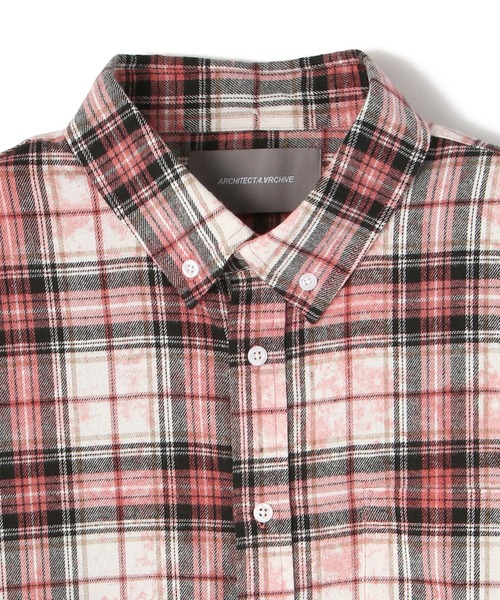 A4A（エーフォーエー）の「A4A/エーフォーエー/ブリーチ加工切り替えネルシャツ（シャツ/ブラウス・メンズ・レッド/ブルー/グリーン・FREE）」の14枚目の写真