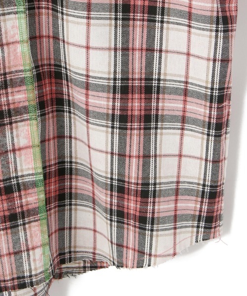 A4A（エーフォーエー）の「A4A/エーフォーエー/ブリーチ加工切り替えネルシャツ（シャツ/ブラウス・メンズ・レッド/ブルー/グリーン・FREE）」の13枚目の写真