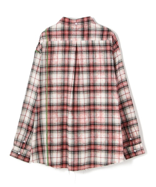 A4A（エーフォーエー）の「A4A/エーフォーエー/ブリーチ加工切り替えネルシャツ（シャツ/ブラウス・メンズ・レッド/ブルー/グリーン・FREE）」の15枚目の写真