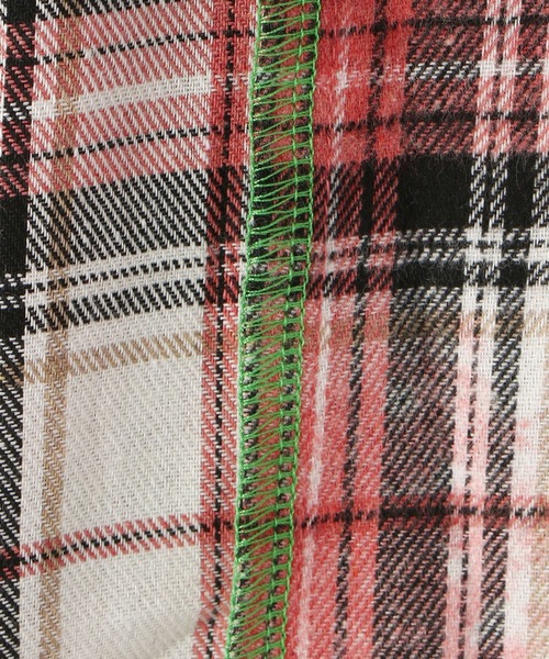 A4A（エーフォーエー）の「A4A/エーフォーエー/ブリーチ加工切り替えネルシャツ（シャツ/ブラウス・メンズ・レッド/ブルー/グリーン・FREE）」の10枚目の写真