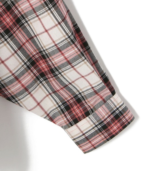 A4A（エーフォーエー）の「A4A/エーフォーエー/ブリーチ加工切り替えネルシャツ（シャツ/ブラウス・メンズ・レッド/ブルー/グリーン・FREE）」の9枚目の写真